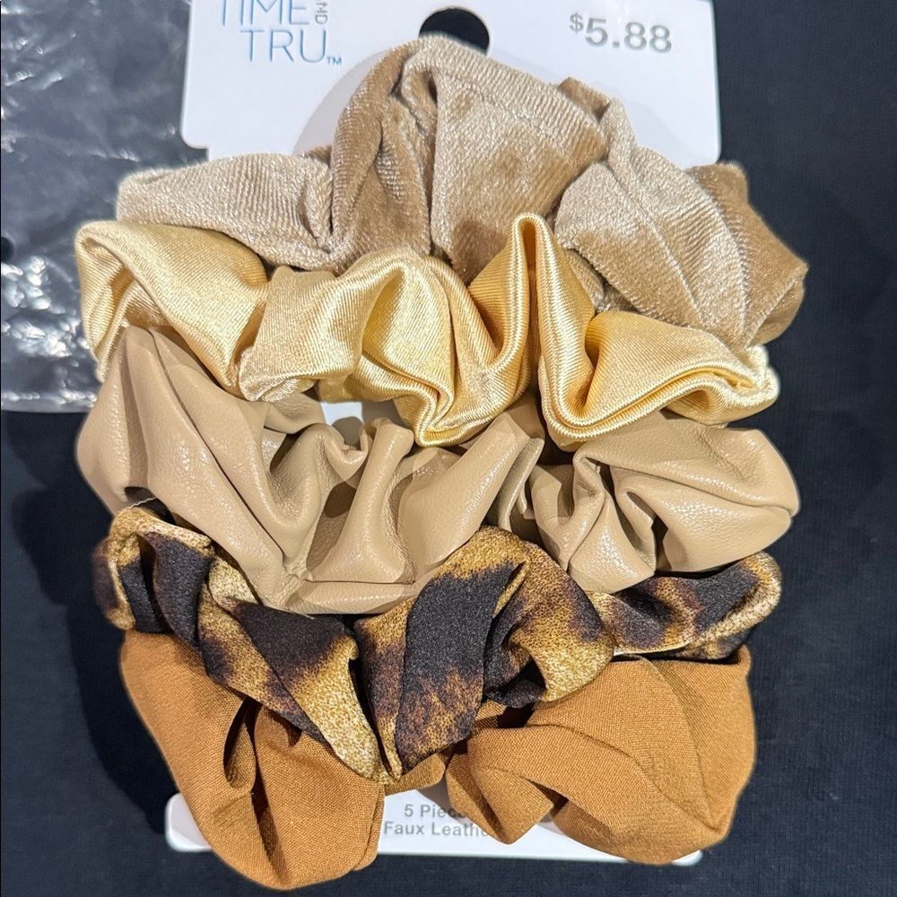 Time and Tru Gold and Tan Hair Accessory Set - Picture 2 of 7